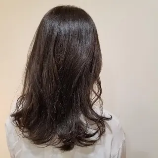 ロング カラー ヘアアレンジ RIKA韓国ヘア/く びれヘア/上品カラーのヘアスタイル