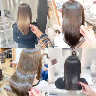 セミロング KASHI|顔まわり ×艶髪プロデューサーのヘアスタイル