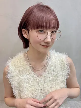 ショート カラー ヘアアレンジ 髪質改善/透明感 カラー/吉田光佑のヘアスタイル
