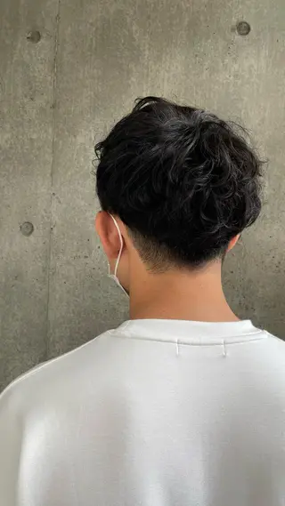 パーマ メンズ もりたみかこ 美容師お休み中のヘアスタイル