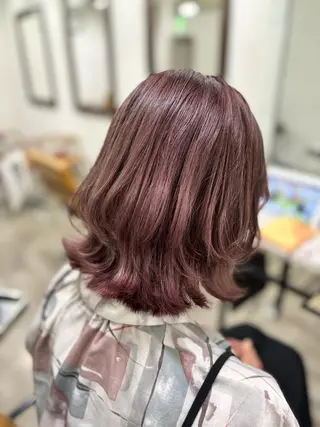 ミディアム カラー ️韓国ヘア/レイヤー カット❤️Yūkaのヘアスタイル