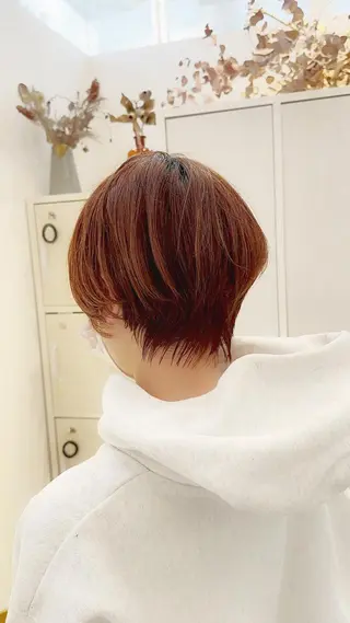 ショート カラー 👑銀座ショート/ 絶壁補正/金子涼👑のヘアスタイル
