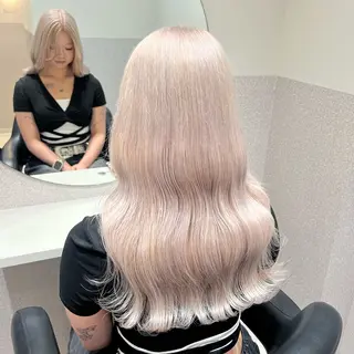 ロング カラー 🩵ブリーチカラー MIORI🩵のヘアスタイル