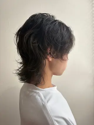 ミディアム パーマ ヘアアレンジ メンズ 垢抜けメンズカット/ 毛流れパーマ/ユウトのヘアスタイル
