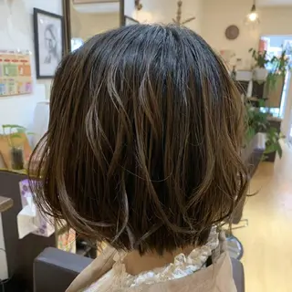 ミディアム カラー サトウ シューイチのヘアスタイル