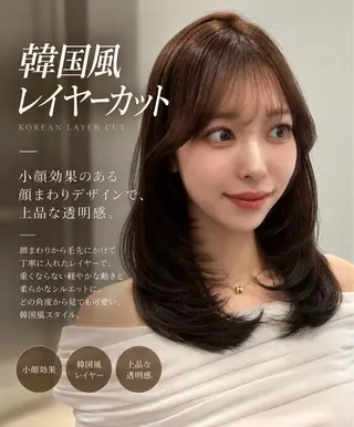 ミディアム レイヤー/韓国ヘア /ハッシュカット高松のヘアスタイル