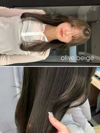 セミロング カラー lomalia moekaのヘアスタイル