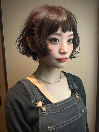 ショート パーマ デジタルパーマ/ボブ 表参道/さえのヘアスタイル