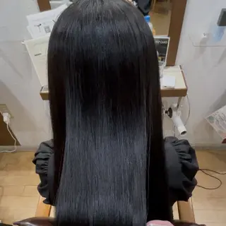 カラー ロング 縮毛矯正/ワンカラー モデル募集🫧田村のヘアスタイル