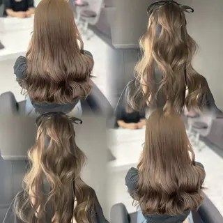 ロング カラー ふわっと抜け感🫧 ブラウンベージュ🤎のヘアスタイル