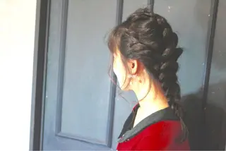 セミロング ロング ヘアアレンジ 松田 由貴のヘアスタイル