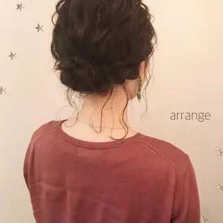 ミディアム ヘアアレンジ 市川 千夏のヘアスタイル