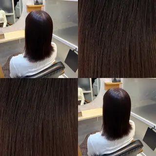 ミディアム ほの かのヘアスタイル