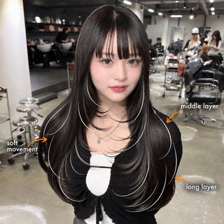 ロング 韓国レイヤー🇰🇷 艶髪💎renのヘアスタイル