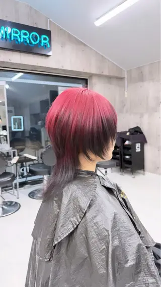 ミディアム カラー パーマ ヘアアレンジ メンズ キッズ レイヤーの魔術師 𓍼takumi𓍼のヘアスタイル