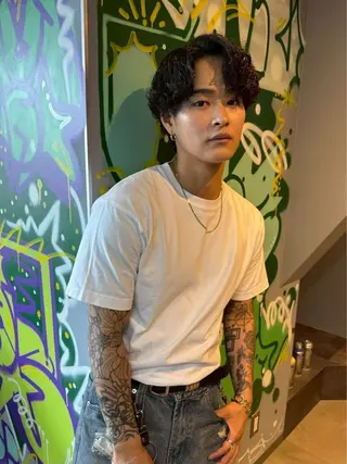 パーマ メンズ keany錦糸町 ハセベユウのヘアスタイル