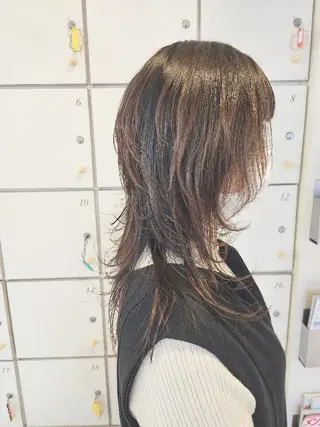 セミロング 岡田 奈々のヘアスタイル