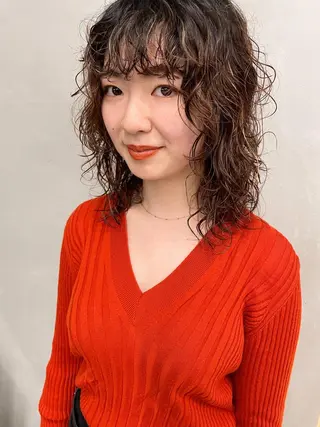 ミディアム パーマ センスをお届けします 大谷将生infpのヘアスタイル