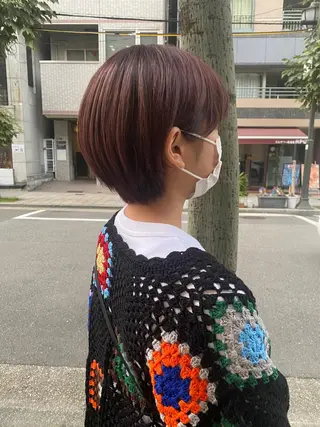ショート カラー 韓国好き🇰🇷 美容師MIKUのヘアスタイル