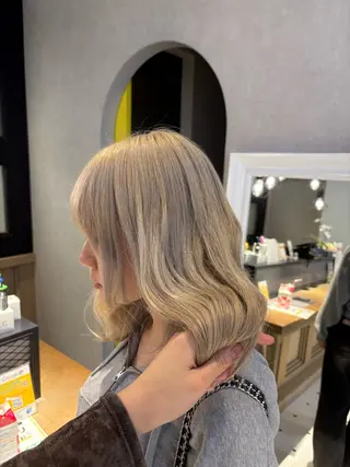ミディアム 無料カットモデル いけだあいりのヘアスタイル
