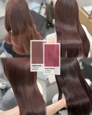 セミロング カラー 透明感カラー×顔周り mizuki🫧のヘアスタイル