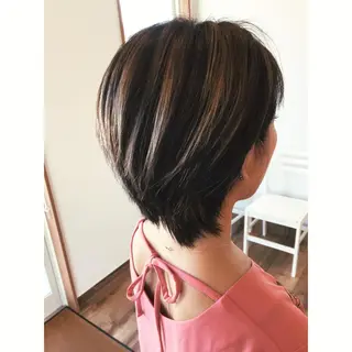 ショート カラー エクステ/プルエク/ rita/フルヤマのヘアスタイル