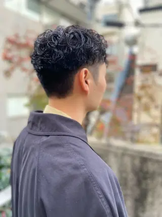 ショート カラー パーマ ヘアアレンジ メンズ ちこ .のヘアスタイル