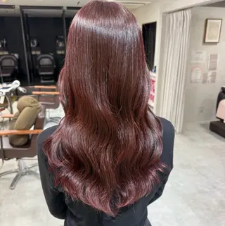 ロング カラー Ako  カット・ 縮毛矯正モデル募集のヘアスタイル