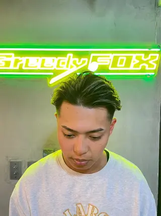 ミディアム パーマ dunhill 斉藤 大樹/メンズカットのヘアスタイル
