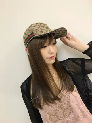 セミロング カラー パーマ ヘアアレンジ ネイル マツエク・マツパ 吉川 宙翔のヘアスタイル