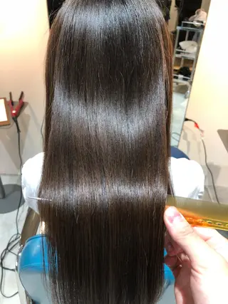 ミディアム カラー パーマ 佐藤 宏樹のヘアスタイル