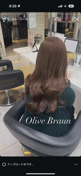 ロング 縮毛/ダブルカラー 🦋ベージュヘア🦋のヘアスタイル