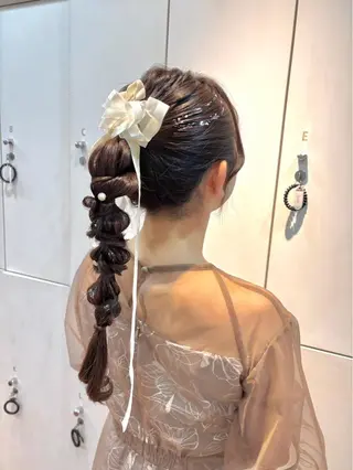 ヘアアレンジ 🍑透明感カラー 🍑chizuruのヘアスタイル