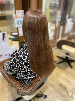 ロング 髪質改善縮毛矯正 美容師✂️山崎竜二のヘアスタイル