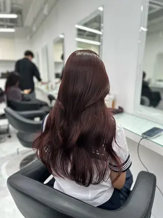 セミロング カラー ❄最強かわいいカラー ❄️MINA❄️のヘアスタイル