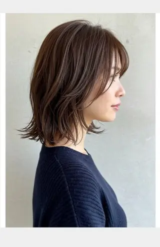 ミディアム 豊島 陽子のヘアスタイル