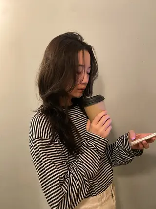 セミロング 小顔カット 🌿リョウカのヘアスタイル