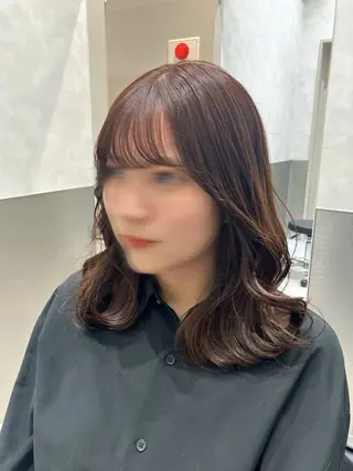 ミディアム カラー 💖ブリーチなし透明 感💖ASAHIのヘアスタイル