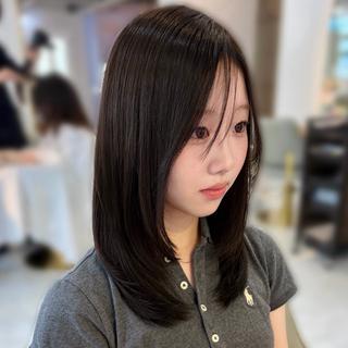 ミディアム 🪽髪質改善/艶/ comomo🪽のヘアスタイル