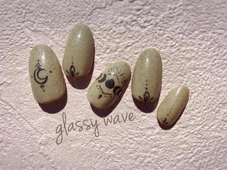 ネイル glassy waveのネイルデザイン