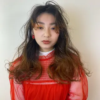 ロング Okamura Chisatoのヘアスタイル