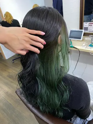 セミロング カラー IwAsh大和駅前店 河野亜里香のヘアスタイル