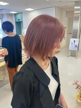 ショート カラー 暖色/ブリーチカラー 🎀 M i k uのヘアスタイル