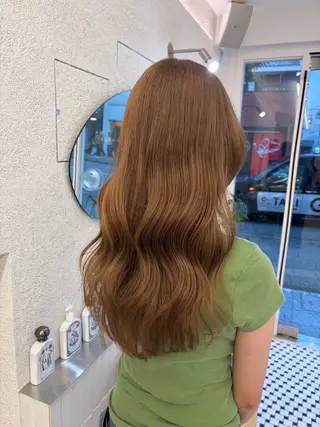 ロング まろやかベージュ🤎 艶カラー🔔リンのヘアスタイル