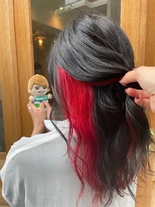 ロング カラー ヘアアレンジ REONA🪽✨薬院 レイヤーカット🫧のヘアスタイル