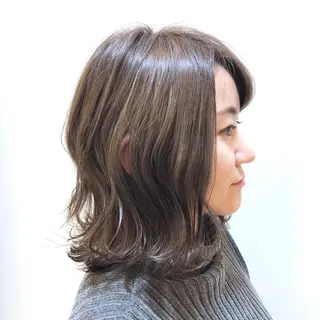 ミディアム カラー 🌈ぷる艶カラー🌈 髪質改善👑柳沼尚貴のヘアスタイル