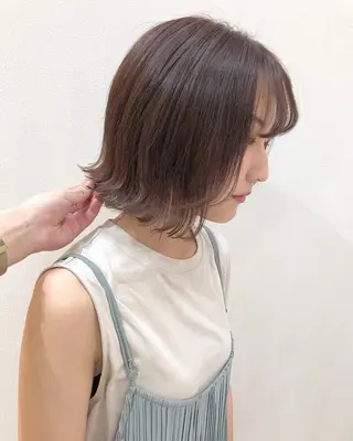 ショート 横浜ブリーチムラ直し ハイトーン/ブリーチのヘアスタイル