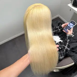 ロング カラー 💫艶ハイトーン×髪 質改善💫リュウトのヘアスタイル