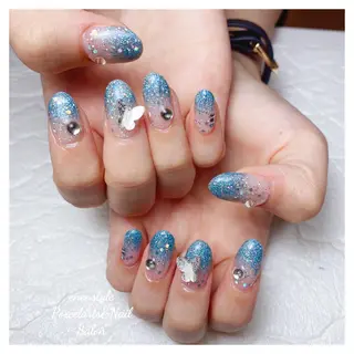ミディアム ネイル 🐾enen style 🐾のネイルデザイン