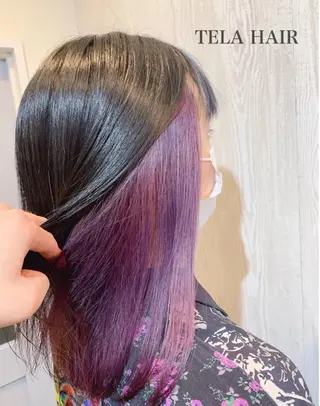 ロング カラー 冨山 一真のヘアスタイル